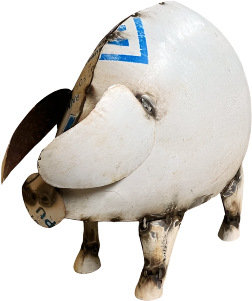 Pig old iron 35x15H30cm