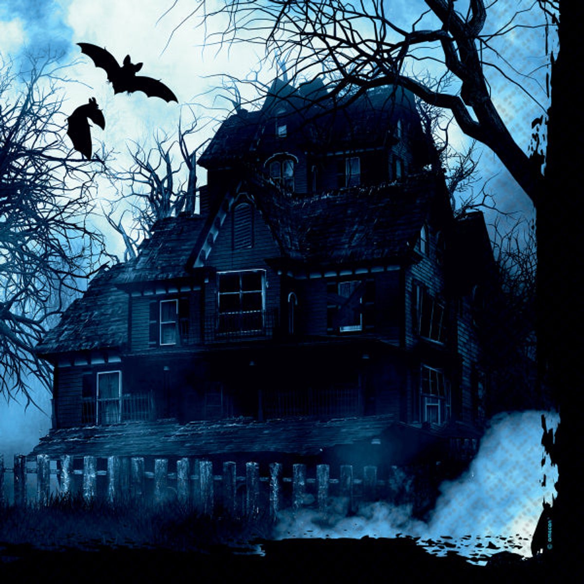 Halloween Spookbos Spookbos Servet Set van 16 stuks 33x33 cm