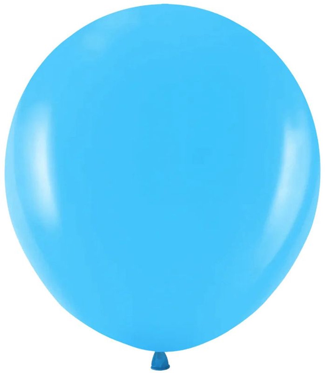 2 midi-ballonnen in lichtblauw, 45 cm