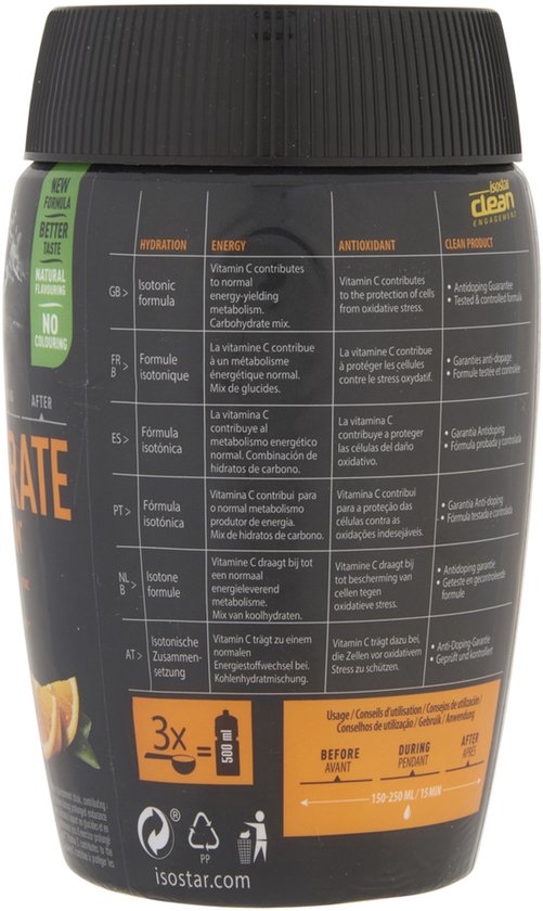 Isostar Hydrate & Perform - Isotone Sportdrank - Sinaasappel - 10 x 500 ml van Merkloos — afbeelding 5
