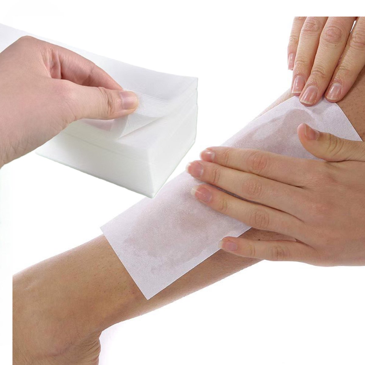 100 Stuks Harsstrips - Harsstrips wax ontharing strips – Hars ontharen – Lichaam/Benen Waxstrips – Otharingsstrips - LOUZIR