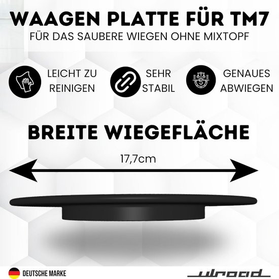 Wegenschaal voor keukenmachine platform met weegfunctie en beschermkap van Bosch — afbeelding 4