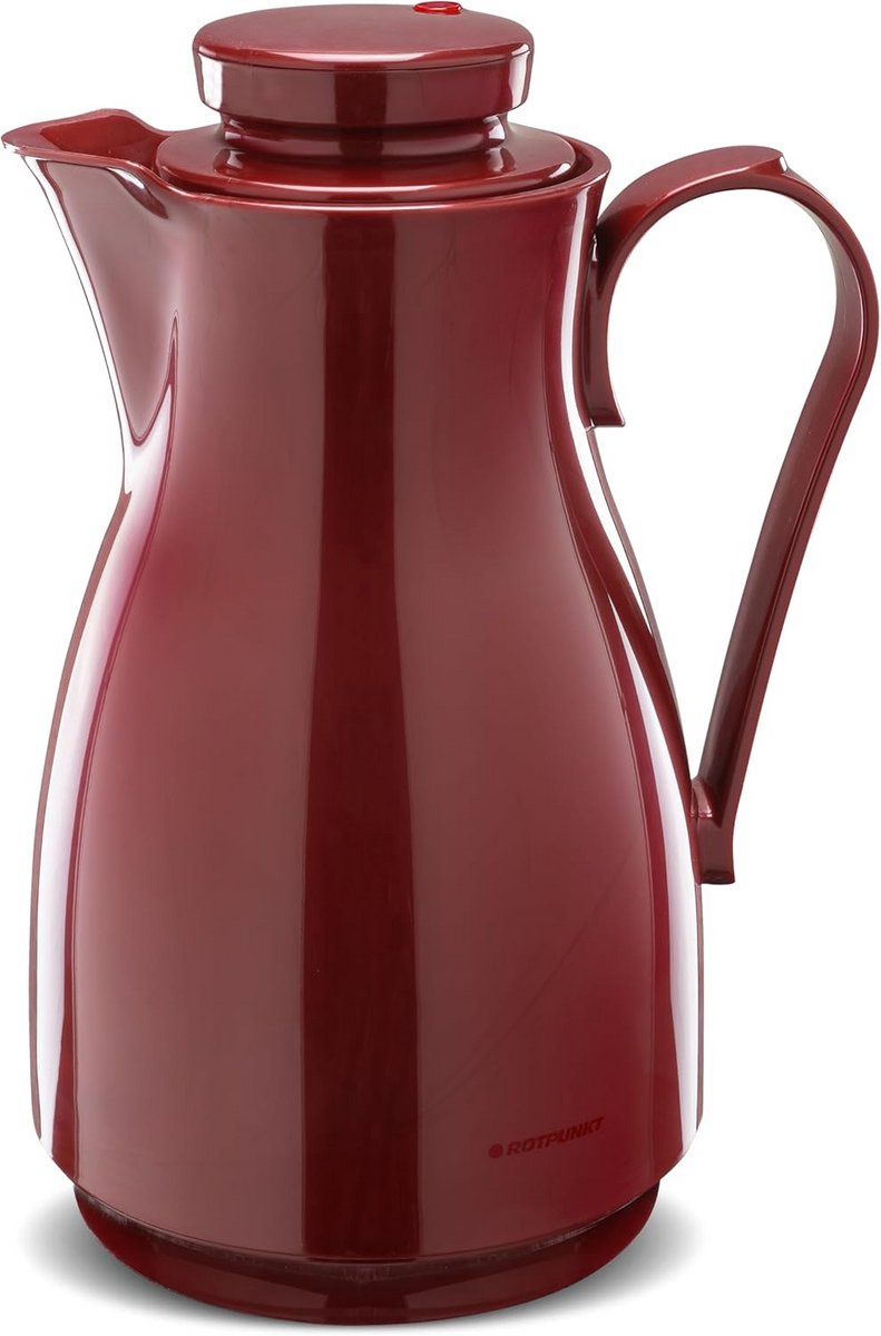 Thermoskan 1.8 Liter Bordeauxrood - Dubbelwandig Glas, BPA-vrij