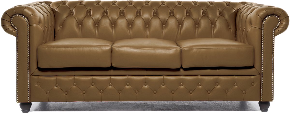 Chesterfield Eco Leather Line - Nutmeg 3-zits