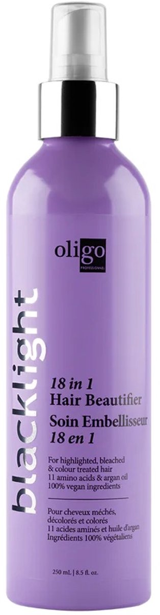 Oligo - Blacklight Care - 18/1 Blue Hair Beautifier 250 ml - 18-in-1 Verzorging & Anti-Geel Toning