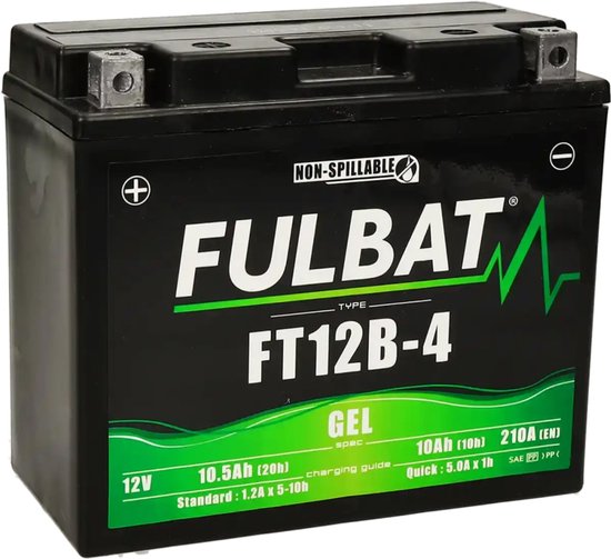 Fulbat YB12A-A/B Motor Accu 12V 12Ah – Gel Accu | Onderhoudsvrij