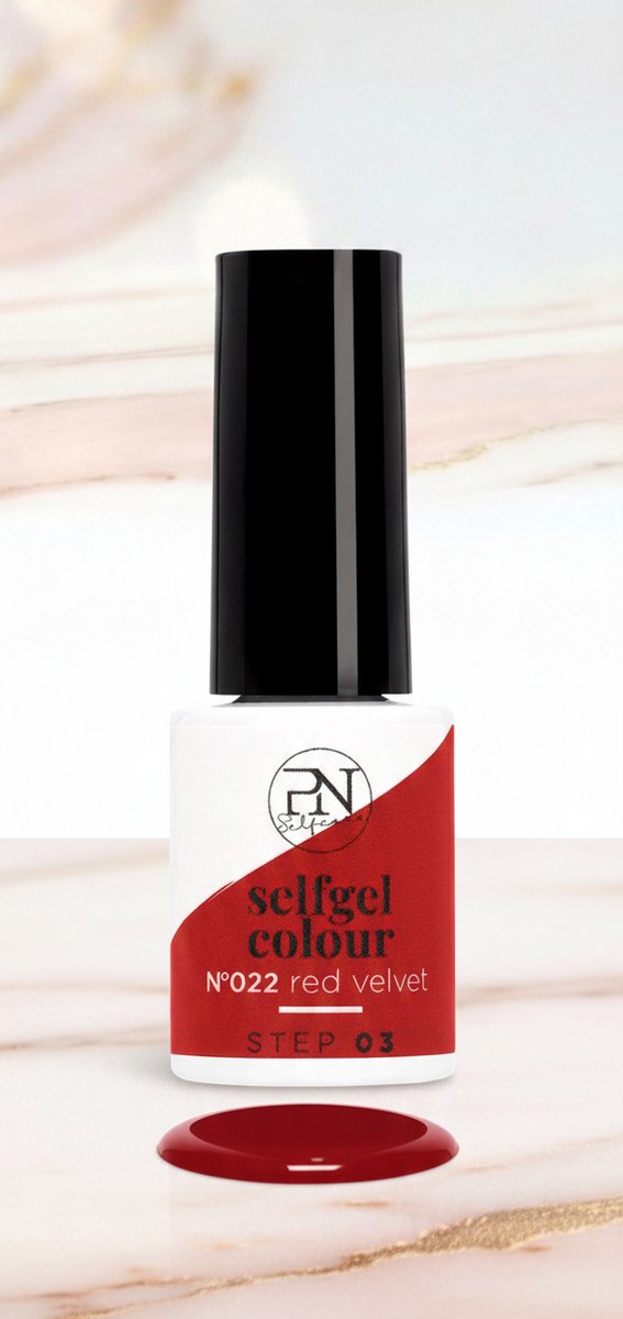 PN Selfcare 'N22 Red Velvet' - Rode nagellak - Gelnagel Rood - Vegan nagellak - 21 Dagen Effect - Voor UV/LED Lamp - Geschenk voor haar - Valentijn - Moederdag