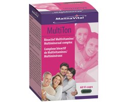 MannaVital MultiTon - Bioactief Multivitamine/Multimineraal complex - 60 V-caps