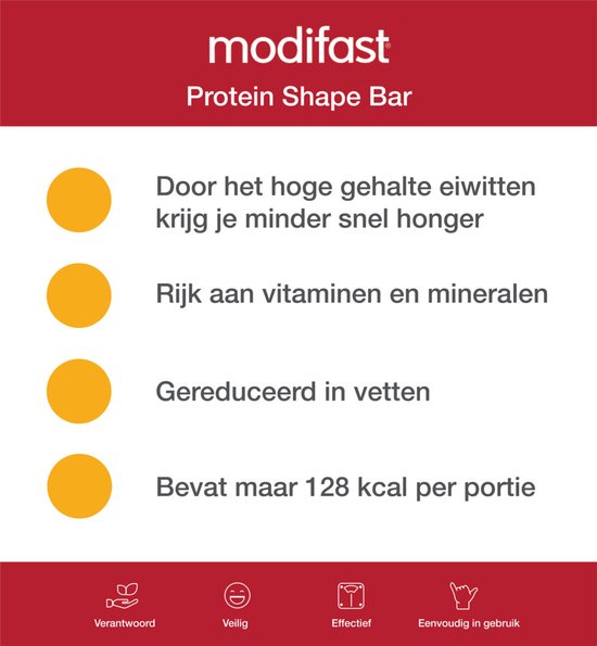 Modifast Protein Shape - Repen - Pistache 6 x 27 gr van Merkloos — afbeelding 4