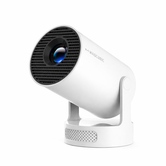DIMICO – Mini beamer – Beamers – Projector – Wit – LED – 180 graden rotatie – 5W luidspreker – Bluetooth – Draagbaar ontwerp