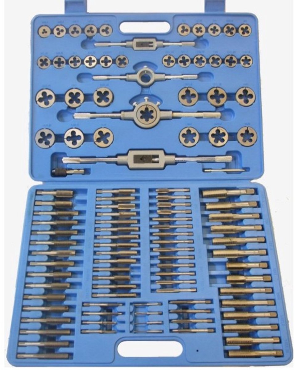 Stahlkaiser tapset 110-delig Draadtapset M2 - M18 tappenset voor schroef draadsnijset