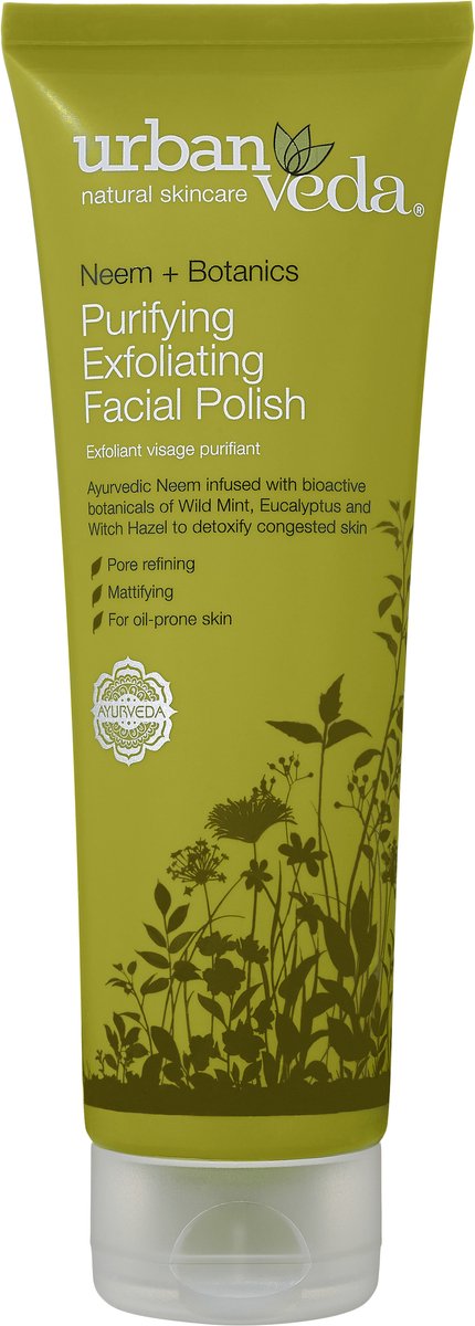 Urban Veda Purifying Exfoliating Face Scrub  Tea Tree Natuurlijke en VEGAN Gezichtsreiniging voor vette huid