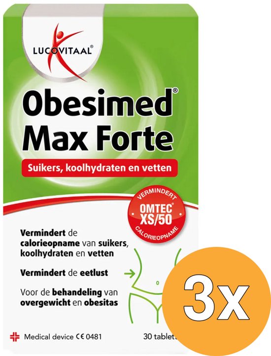 3x Lucovitaal Obesimed Max Forte (30 tabletten)