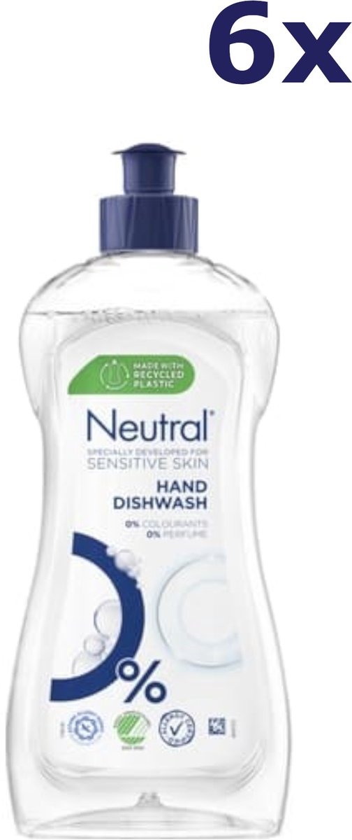 6x Neutral Afwasmiddel - Sensitive Skin 500 ml