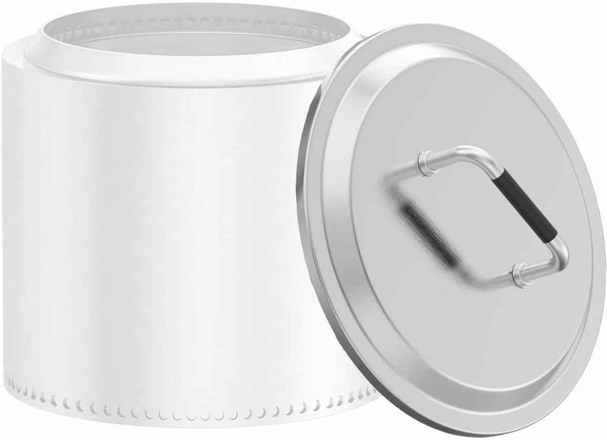 RVS Vuurkorfdeksel 15 inch voor Houtgestookte Buitenovens met Hittebestendige Greep