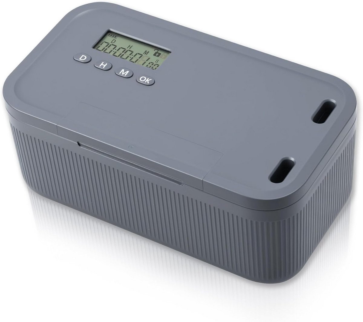 Tijdslot Kluis - Opbergbox Timer - Focus Verbeteren - Twee Werkmodi - 23.9 x 13.1 x 9.6 cm - Grijsblauw