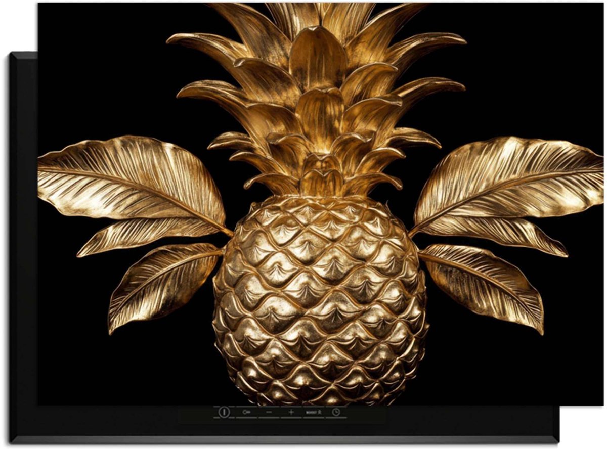 KitchenArt - Pine Luxe - Inductie Beschermer - 86x52 cm - Kookplaat Beschermer - Luxe Afdekplaat Inductieplaat - Anti-slip & Oprolbaar - Beschermmat Inductiekookplaat