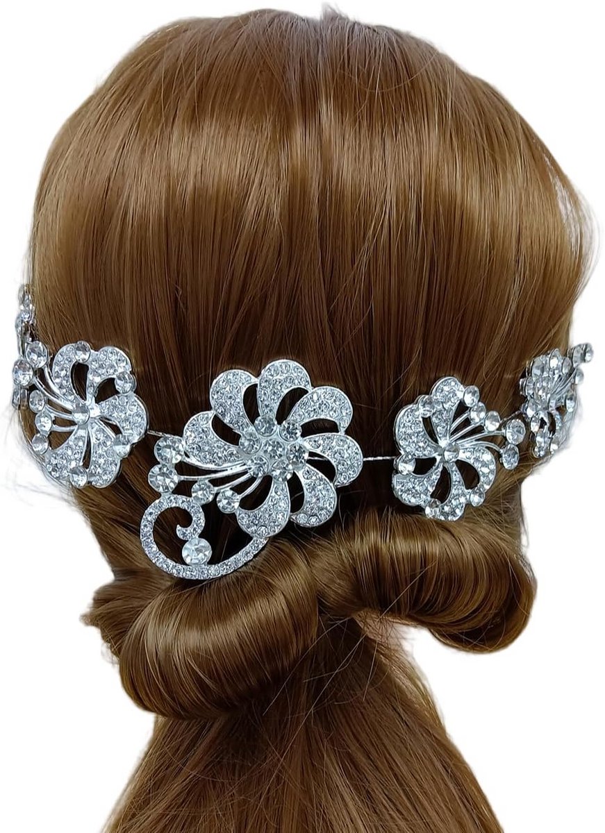 Elegante Strass Hoofdband Bruiloft Haar Accessoire voor Dames en Meisjes
