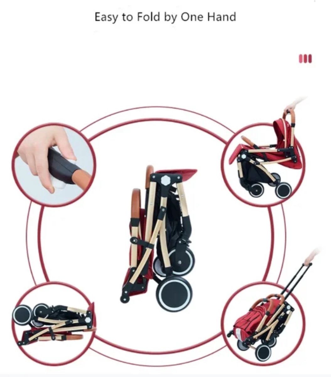 Mogi Products-Compacte Kinderwagen - Inklapbaar tot Trolley thumbnail 2