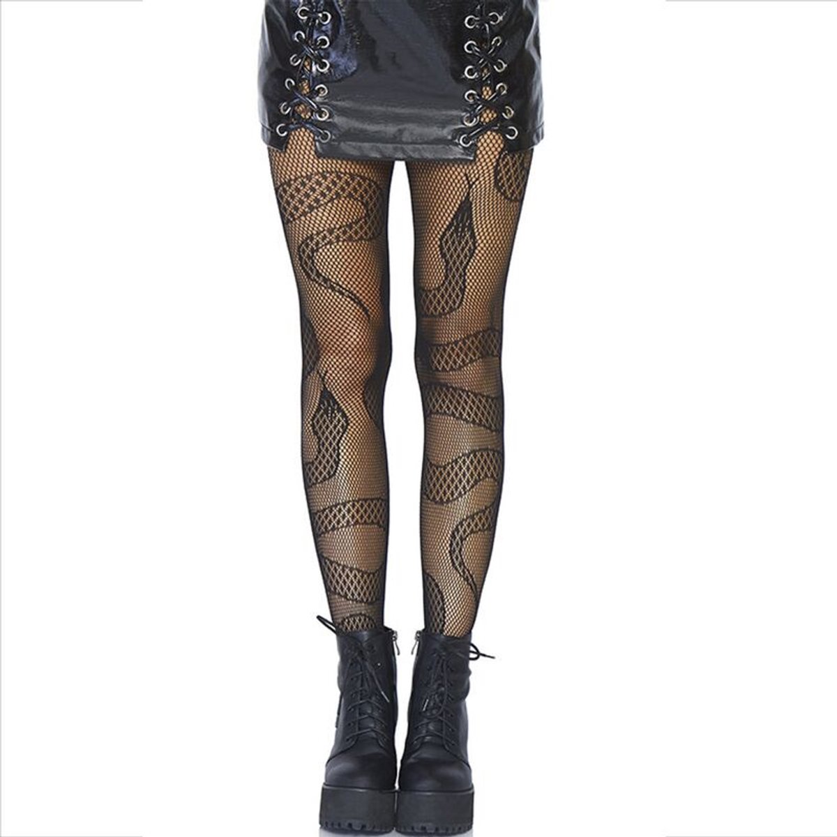 Snake net tights