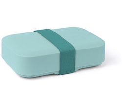 Day To Day - Lunchbox Bay Green Medium - 750ml - Brooddoos met Elastiek - In Hoogte Verstelbare Broodtrommel - BPA-vrije Lunchtrommel - Gemaakt in België - 185x125x45mm