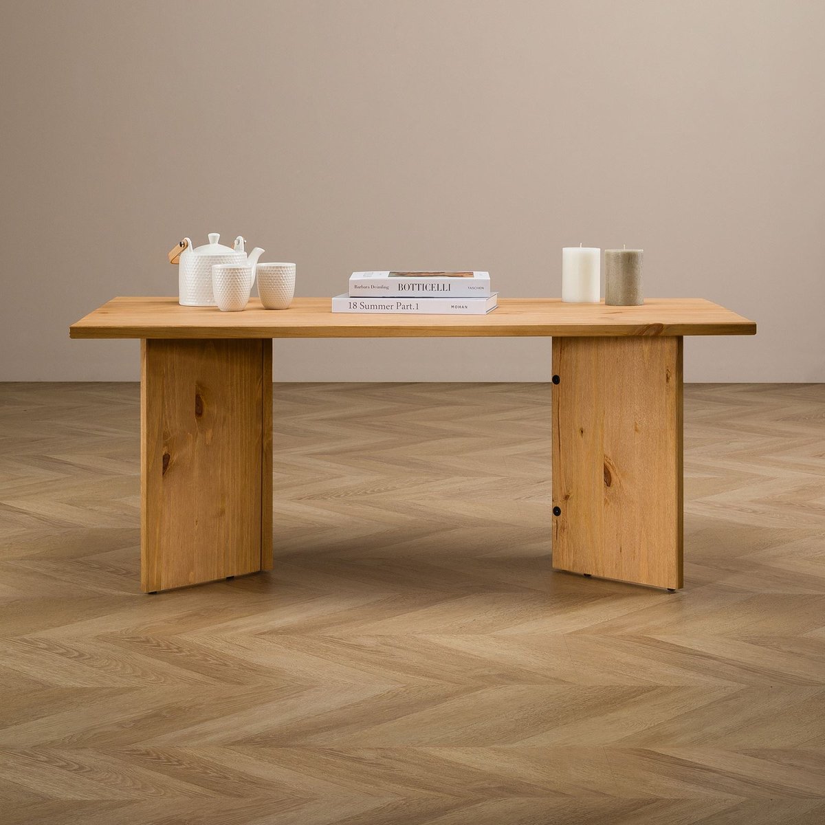 IDIMEX Salontafel MESA van massief hout – gebeitst natuur