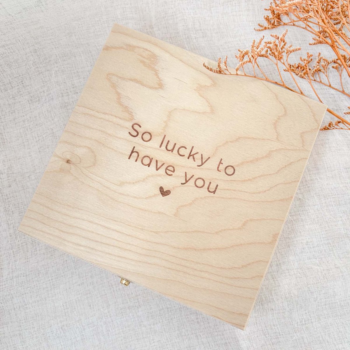 Fien & Feau - Bewaarkistje - So lucky to have you - herinneringen
