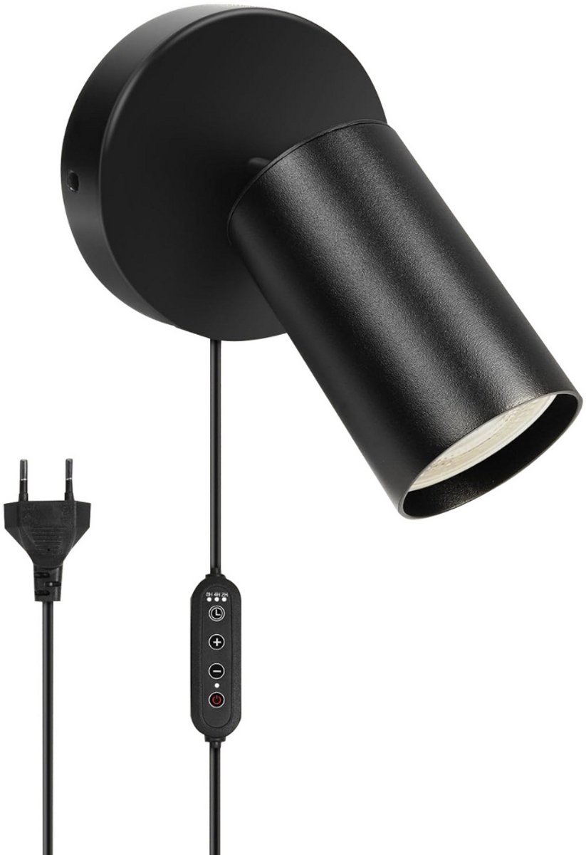 NBAP® Wandlamp Binnen met Snoer - Wandlamp met Stekker voor Binnen - met Dimbare Schakelaar - Industrieel en Vintage - Slaapkamer Bedlampje
