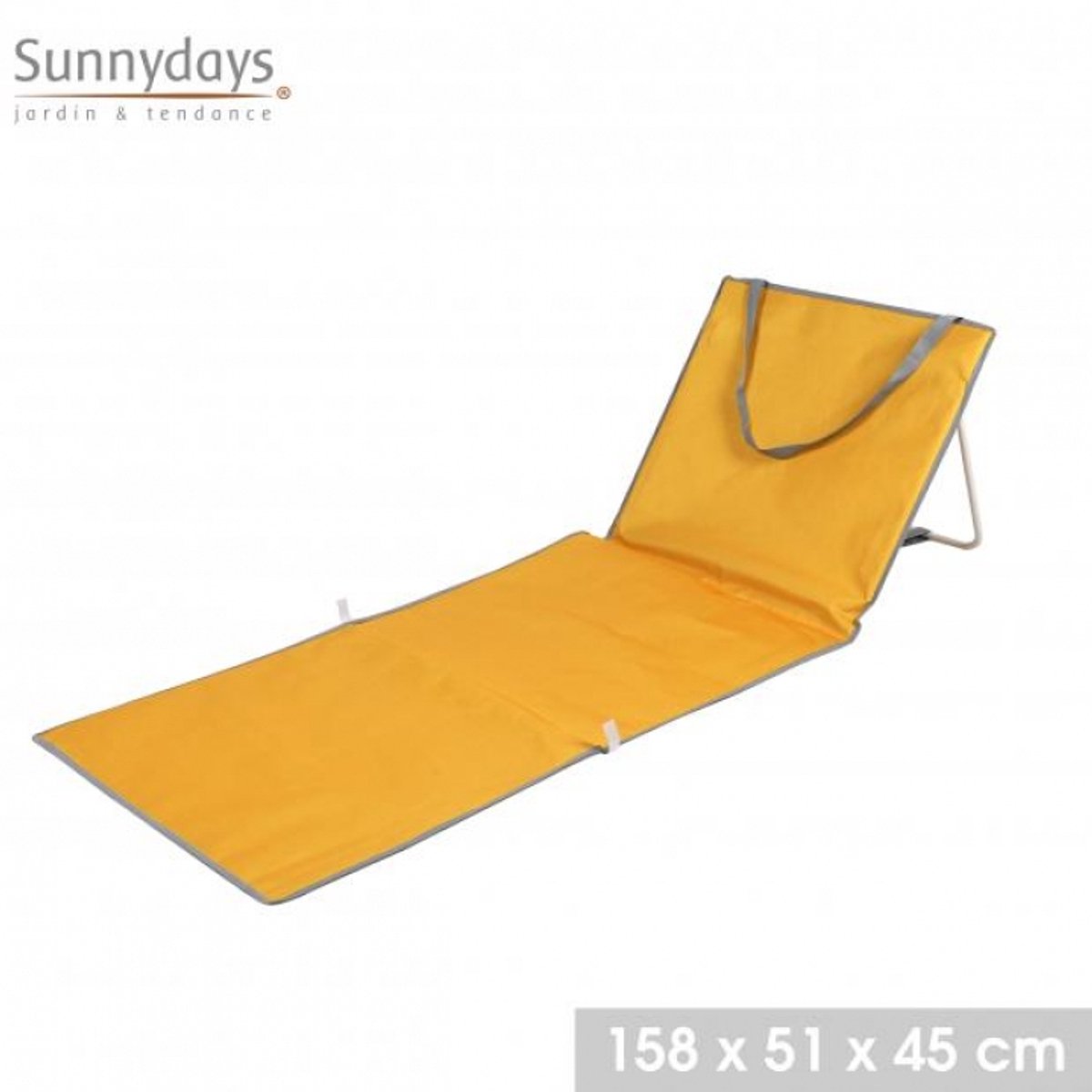KUSSEN "LE SIERRA BLANCA" STRANDKUSSEN GEEL MOSTERD 158X51XH45CM