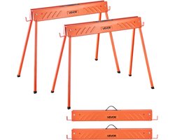 VEVOR 2xOpvouwbare Werkbok Steigerbok Zaagbok Steunpoot Opvouwbare Werkbok 300kg