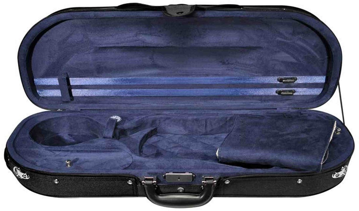 Leonardo VC-1844-BU Student Series vioolkoffer 4/4 D-vorm zwart