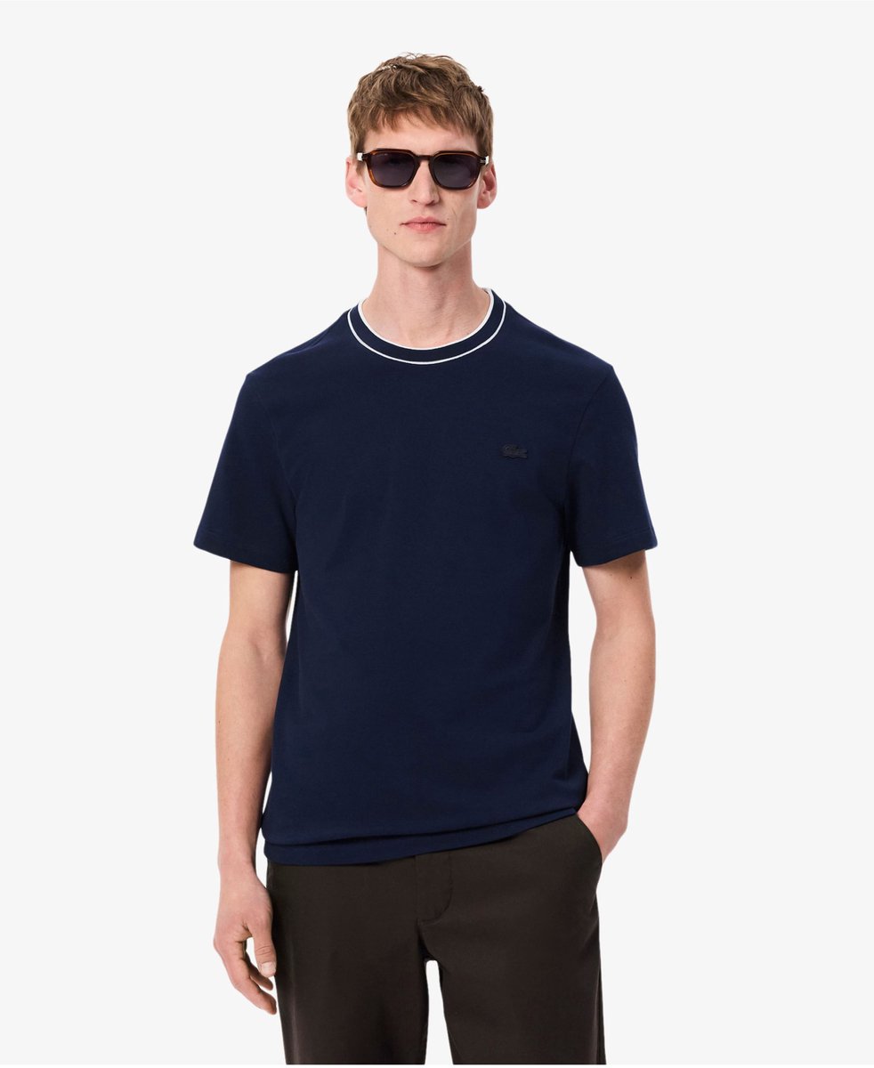 Lacoste Shirt Donkerblauw Lacoste 1ht1 Men’s Tee-shirt T-shirts Donkerblauw Th8174-61