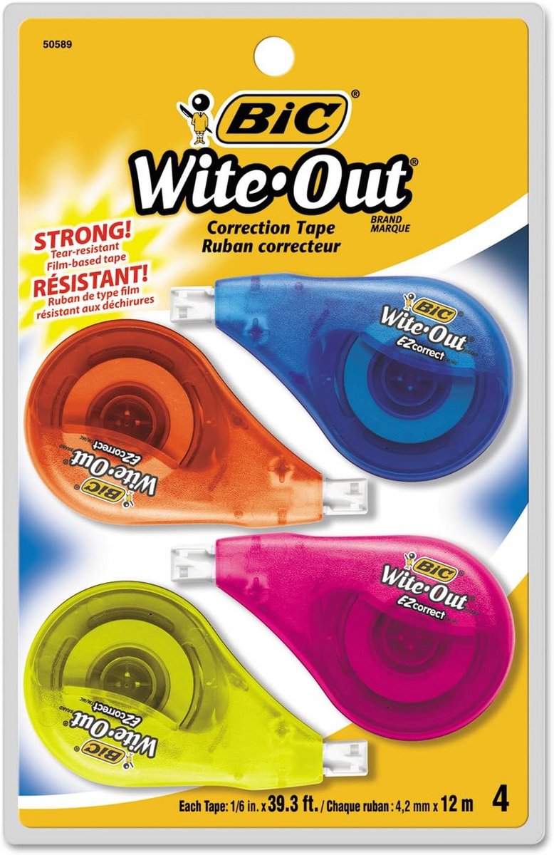 Weg met fouten: Correctietape voor iedereen
