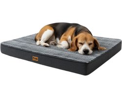 Pebble Orthopedisch Hondenkussen 75x50 cm - Hondenmand & Benchkussen - Dierenkussen - Voor Kleine tot Middelgrote Honden - Hondenbed