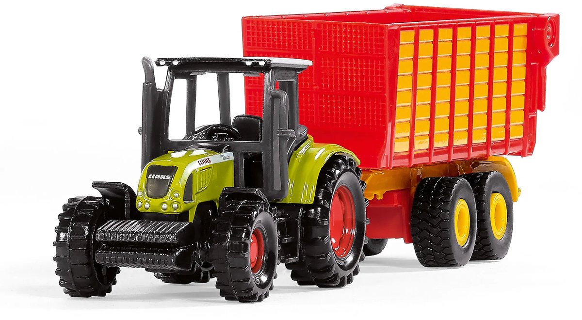 SIKU 1650, Claas Tractor met Silagewagen, metaal/kunststof — afbeelding 3