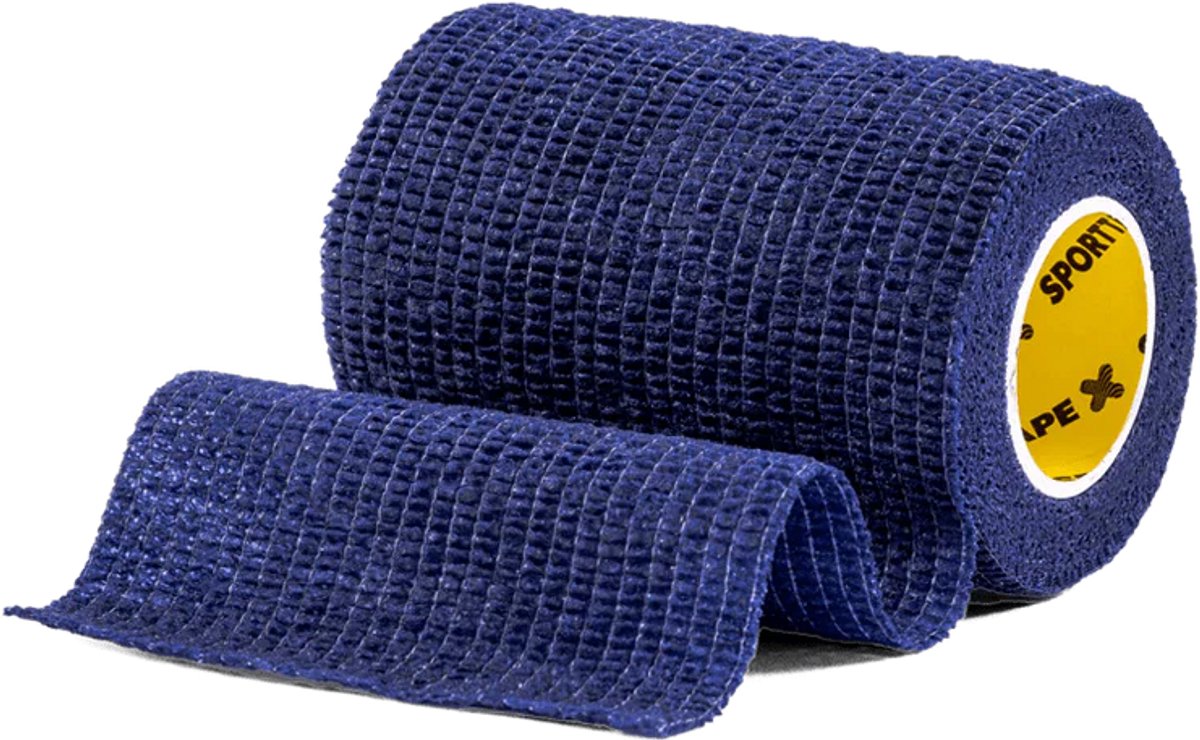 Sokkenwrap - Navy Blauw - 7,5 cm x 4,5 m - Zelfklevend (cohesive)