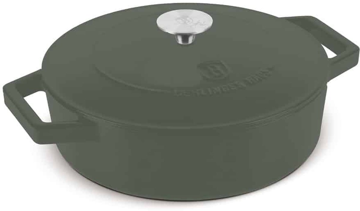 Berlinger Haus 6262 - Gietijzeren Braadpan - 26 cm - Gietijzer - Mat Green collection