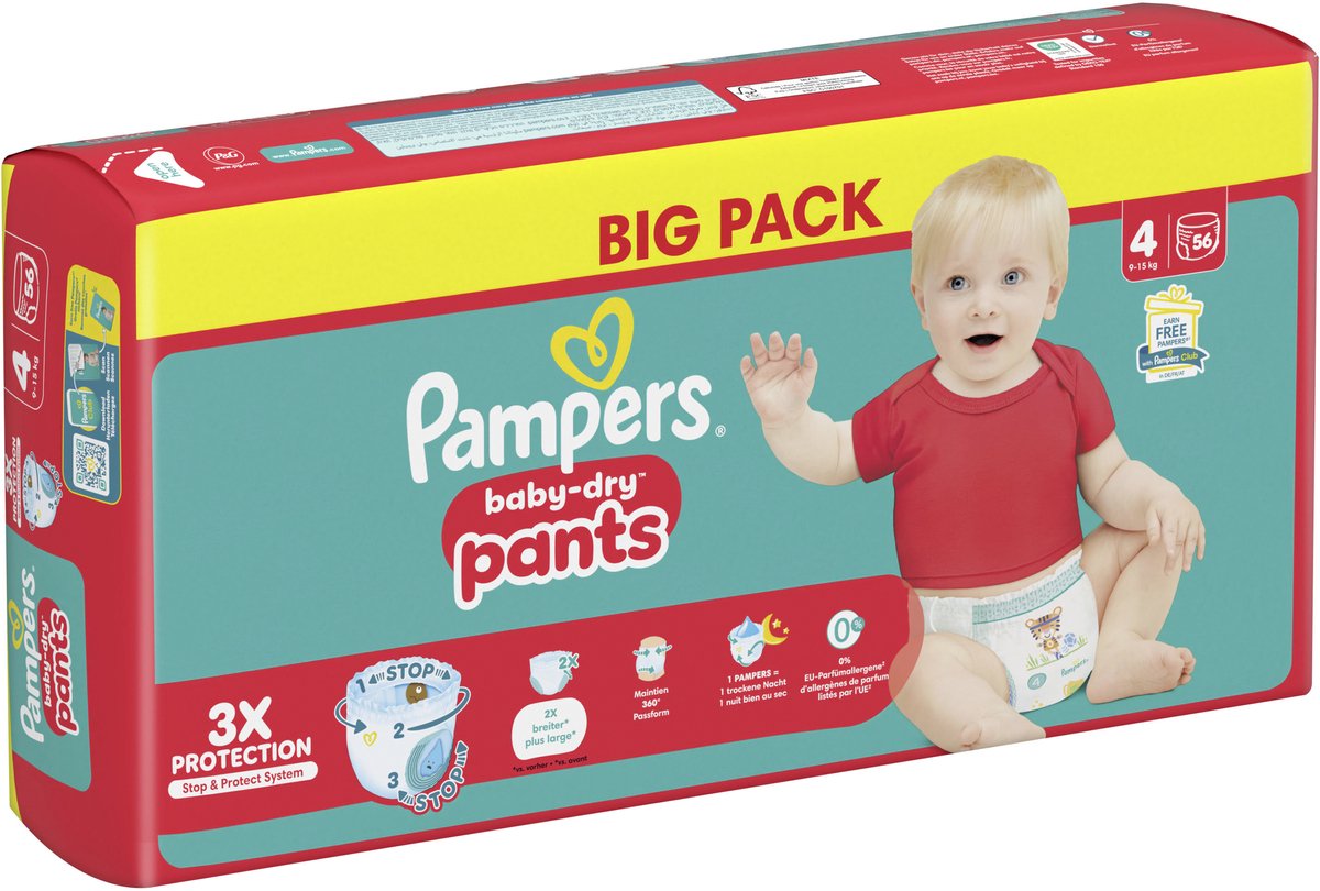 Pampers Baby-Dry Pants Maandbox maat 4