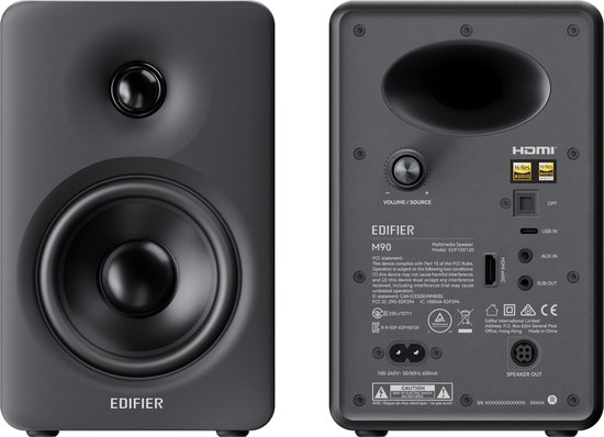 Edifier M90 - 2.0 speakerset HDMI / Zwart van Merkloos — afbeelding 3