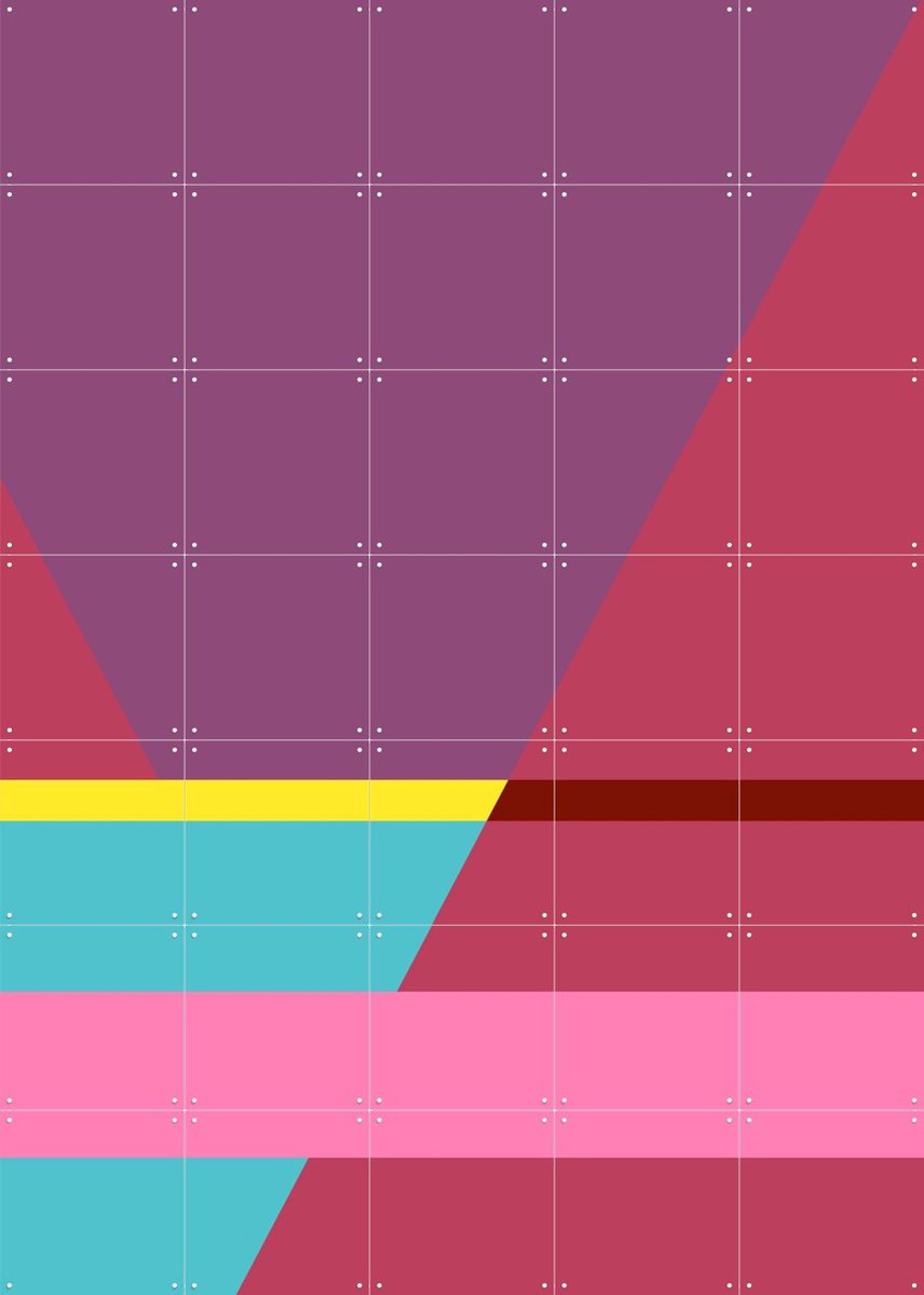 IXXI Many Shapes of... 3, Studio Kars + Boom - 100 x 140 cm - Gratis ophangtool - Grote wanddecoratie en posters - Grafisch Ontwerp, Abstract
