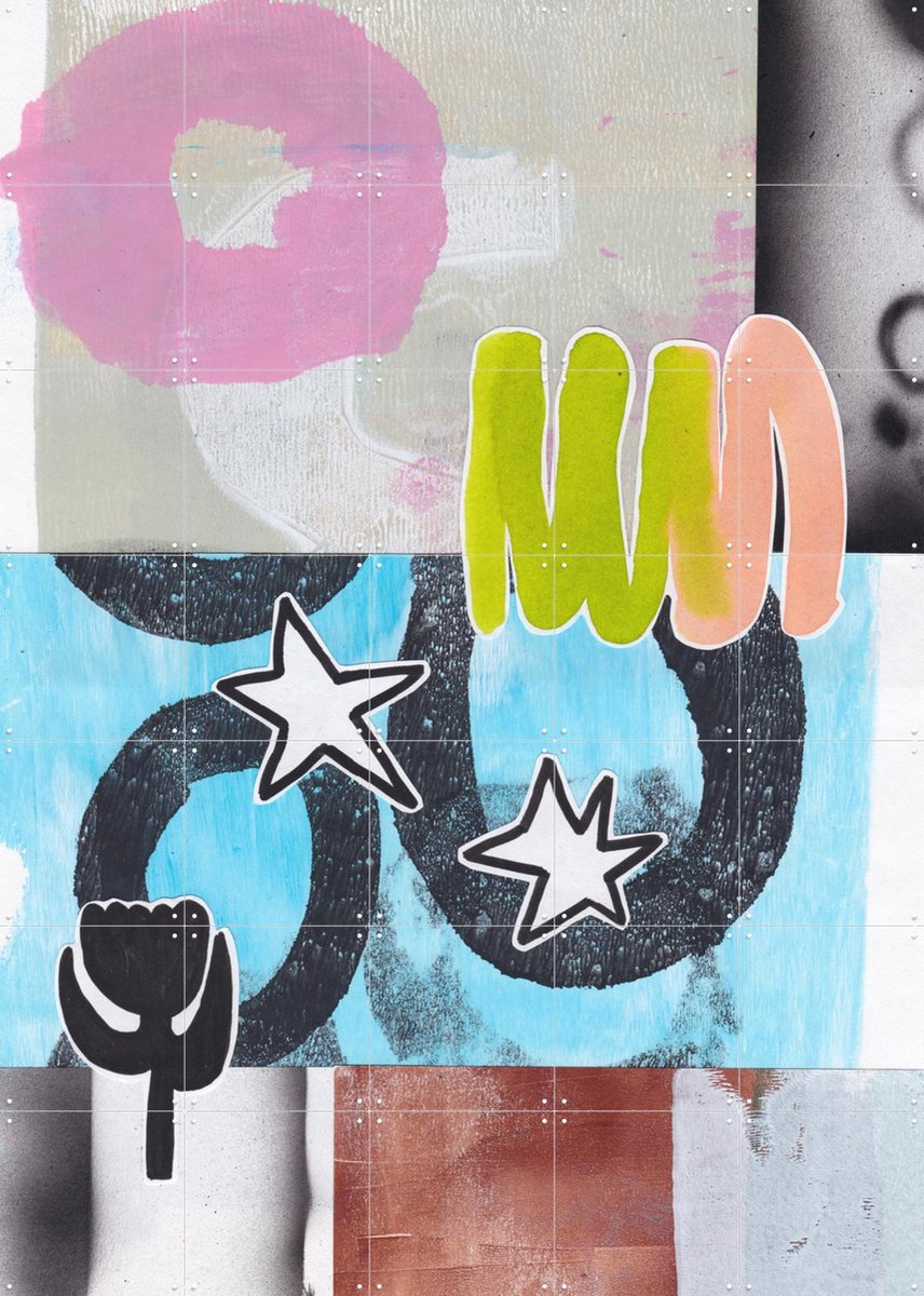 IXXI Urban Playground, Henriette Visscher - 100 x 140 cm - Gratis ophangtool - Grote wanddecoratie en posters - Grafisch Ontwerp, Gemengde Technieken
