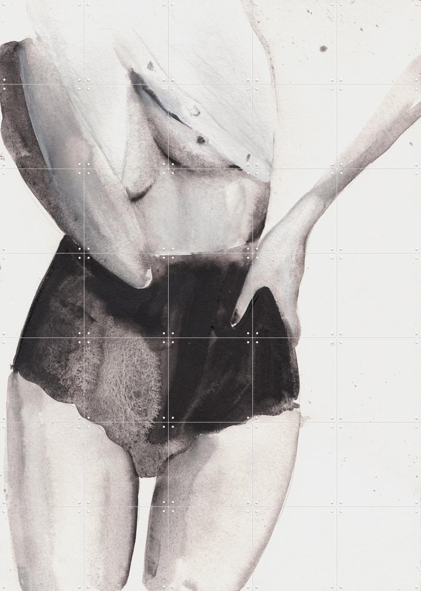 IXXI Dance with me Sugar, Victoria Verbaan - 100 x 140 cm - Gratis ophangtool - Grote wanddecoratie en posters - Illustraties, Badkamer, Mancave