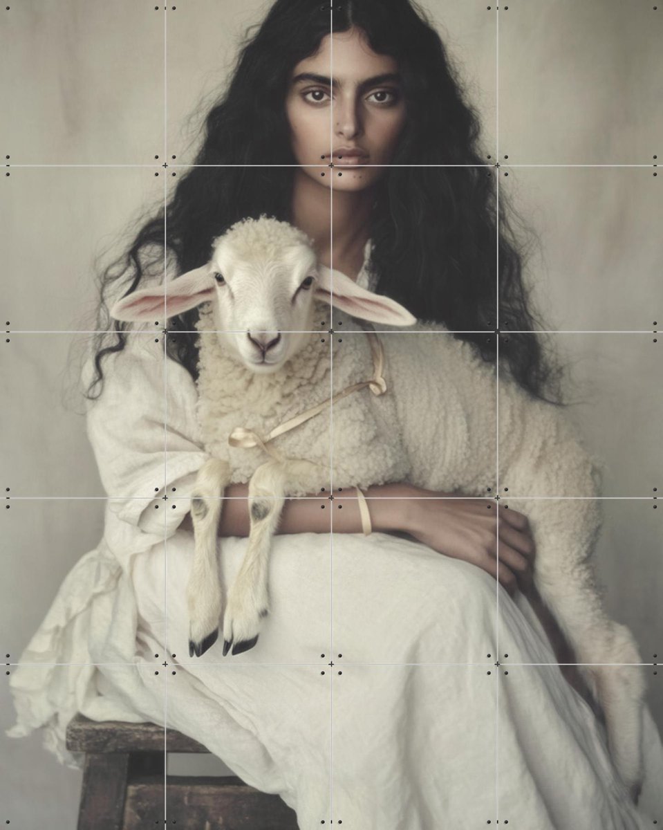 IXXI Demi, STUDIO HANNAH LEMHOLT - 80 x 100 cm - Gratis ophangtool - Grote wanddecoratie en posters - Naturalisme, Fotografie, Woonkamer, Slaapkamer