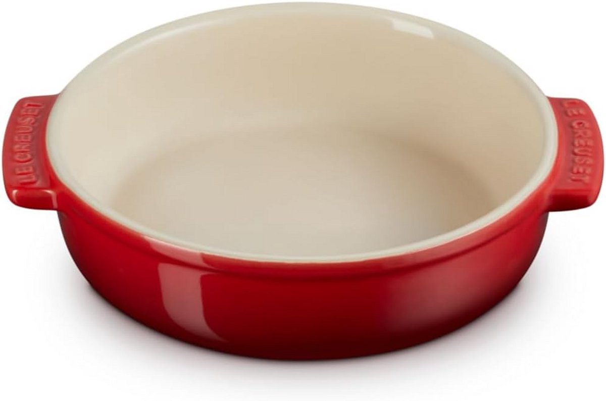 Ronde Tapasschaal Aardewerk 14 cm Kersenrood Ovenbestendig