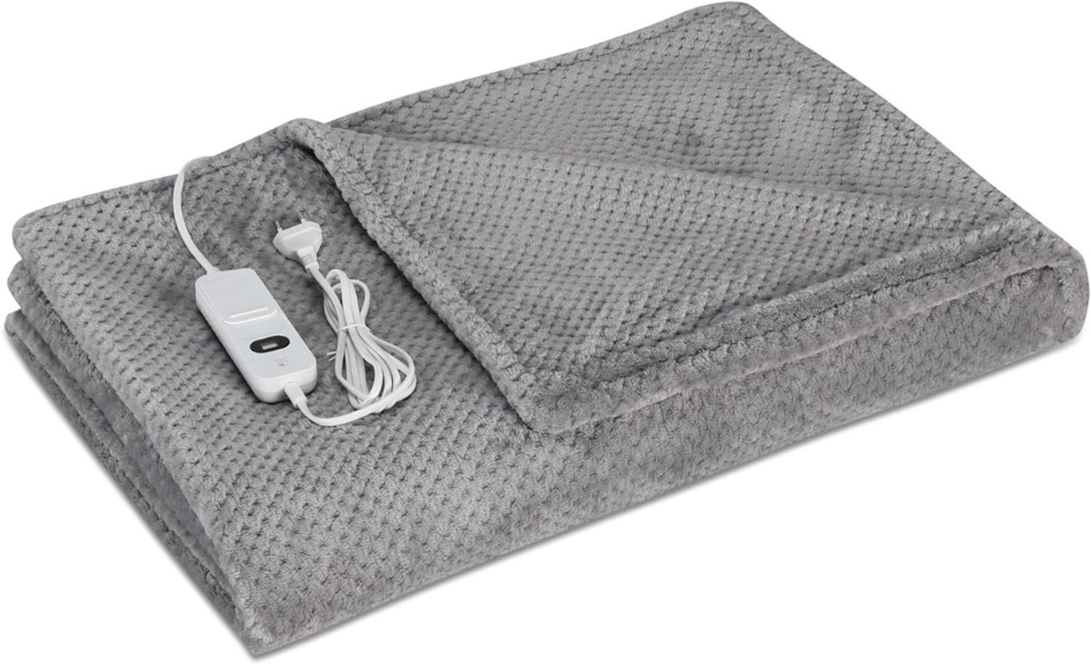 Core® Elektrische Deken 2 Persoons - Elektrische Deken - Deken - Grijs - 180cm x 130cm x 3cm