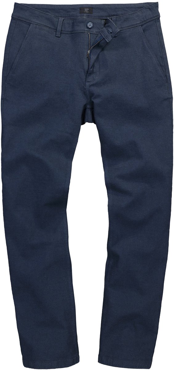 JP 1880 - Heren - Chinobroek FLEXNAMIC® wollen look Regular Fit - Navy blauw - Maat 29