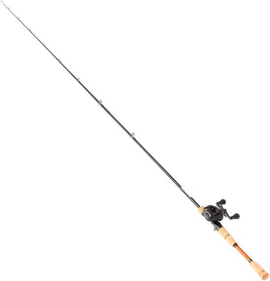 Baitcasting hengelset - Baitcaster hengel + molen - IM7 carbonvezel 2,13 m - Kogellagers 7+1 - Overbrenging 7,0:1 - Kurken handgreep - Rechtshandig - Voor baars — afbeelding 5