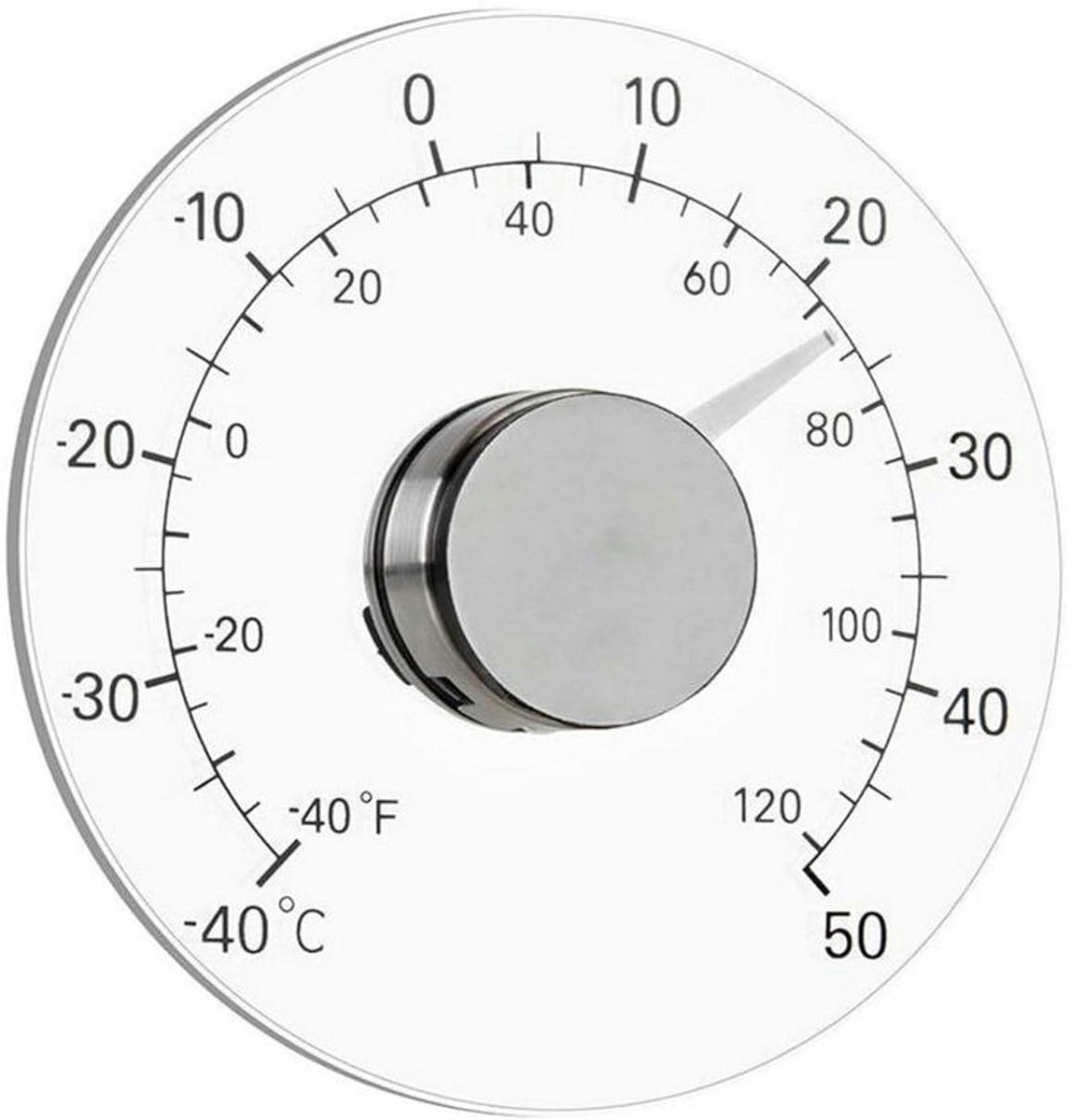 Raamthermometer Buiten Temperatuur Meten Transparant voor Huis en Auto