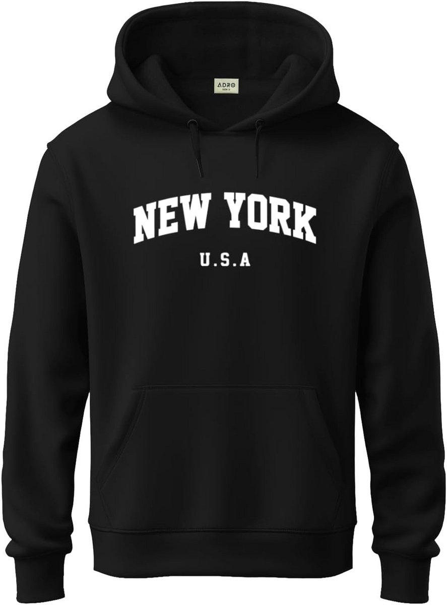 Bedrukte Hoodie voor Heren van 100% Katoen met Capuchon en Kangoeroezak