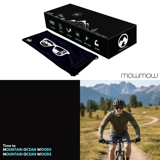 MowMow Horizon Zonnebril - Gepolariseerd - Heren - Dames - Zwart frame van Merkloos — afbeelding 4